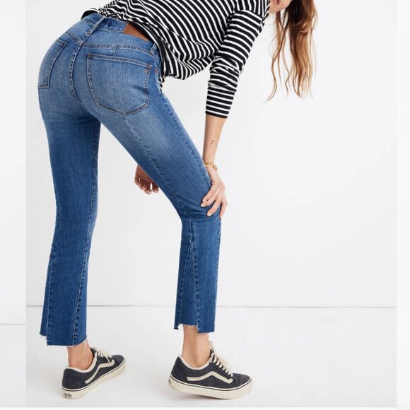 Madewell Cali Demi-Boot Mid Rise Jeans in Kemper Wash: Back-Seam Edition EUC 32 - Picture 2 of 12